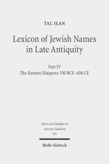 eBook, Lexicon of Jewish Names in Late Antiquity : Part IV: The Eastern Diaspora 330 BCE-650 CE, Mohr Siebeck
