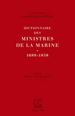 eBook, Dictionnaire des ministres de la marine : 1689-1958, SPM