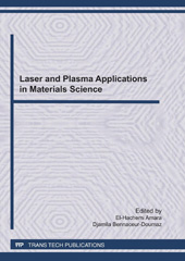 E-book, Laser and Plasma Applications in Materials Science, Trans Tech Publications Ltd