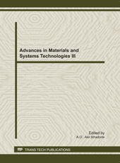 E-book, Advances in Materials and Systems Technologies III, Trans Tech Publications Ltd