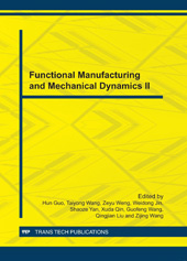 E-book, Functional Manufacturing and Mechanical Dynamics II, Trans Tech Publications Ltd