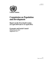 E-book, Commission on Population and Development : Report of the Forty-fourth Session (16 April 2010 and 11-15 April 2011), United Nations Publications