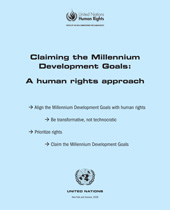 E-book, Claiming the Millennium Development Goals : A Human Rights Approach, United Nations Publications