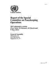 E-book, Report of the Special Committee on Peacekeeping Operations : 2011 Substantive Session (New York 22 February-18 March and 9 May 2011), United Nations Publications