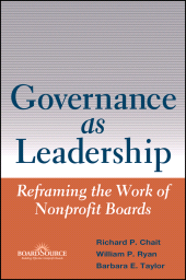 E-book, Governance as Leadership : Reframing the Work of Nonprofit Boards, Wiley