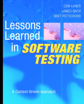 E-book, Lessons Learned in Software Testing : A Context-Driven Approach, Wiley