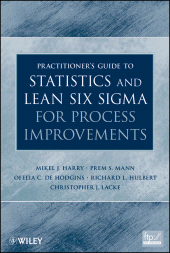 E-book, Practitioner's Guide to Statistics and Lean Six Sigma for Process Improvements, John Wiley & Sons