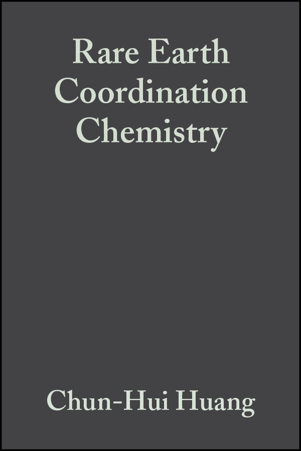 E-book, Rare Earth Coordination Chemistry : Fundamentals and Applications, John Wiley & Sons
