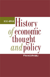 Zeitschrift, History of Economic Thought and Policy, Franco Angeli