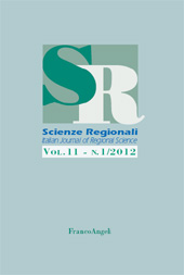 Fascicolo, Scienze regionali : Italian Journal of regional Science : 11, 1, 2012, Franco Angeli