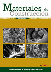 Issue, Materiales de construcción : 62, 305, 2012, CSIC