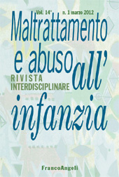 Fascicolo, Maltrattamento e abuso all'infanzia : 14, 1, 2012, Franco Angeli