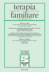 Fascicolo, Terapia familiare : rivista interdisciplinare di ricerca ed intervento relazionale : 98, 1, 2012, Franco Angeli
