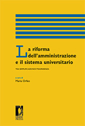 Chapter, La semplificazione delle procedure di interesse dell'università, Firenze University Press