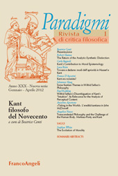 Article, Taking in the World : l'eredità kantiana in John McDowell, Franco Angeli