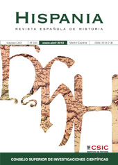Heft, Hispania : revista española de historia : LXXII, 240, 1, 2012, CSIC