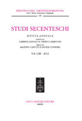 Issue, Studi Secenteschi : LIII, 2012, L.S. Olschki