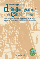 Fascicolo, Diritto, immigrazione e cittadinanza : 1, 2012, Franco Angeli