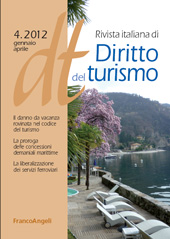 Fascículo, Rivista italiana di diritto del turismo : 4, 1, 2012, Franco Angeli