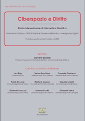 Issue, Ciberspazio e diritto : rivista internazionale di informatica giuridica : 13, 1, 2012, Enrico Mucchi Editore