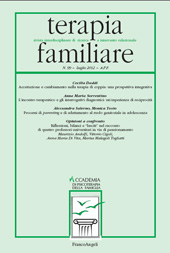 Fascicolo, Terapia familiare : rivista interdisciplinare di ricerca ed intervento relazionale : 99, 2, 2012, Franco Angeli