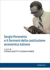 Chapitre, Sergio Paronetto e le difficoltà culturali dell'economia politica in Italia dopo la metà degli anni Trenta, Rubbettino