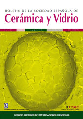 Fascicolo, Boletin de la sociedad española de cerámica y vidrio : 51, 3, 2012, CSIC, Consejo Superior de Investigaciones Científicas
