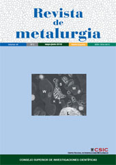 Fascicule, Revista de metalurgia : 48, 3, 2012, CSIC, Consejo Superior de Investigaciones Científicas