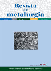 Fascicule, Revista de metalurgia : 48, 4, 2012, CSIC, Consejo Superior de Investigaciones Científicas