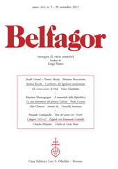Issue, Belfagor : rassegna di varia umanità : LXVII, 5, 2012, L.S. Olschki