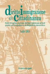 Fascicolo, Diritto, immigrazione e cittadinanza : indici 2010 : supplemento 2, 2012, Franco Angeli