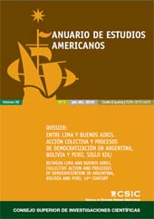 Fascículo, Anuario de estudios americanos : 69, 2, 2012, CSIC, Consejo Superior de Investigaciones Científicas
