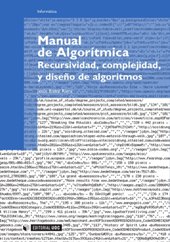 E-book, Manual de algorítmica : recursividad, complejidad, y diseño de algoritmos, Bisbal Riera, Jesús, Editorial UOC