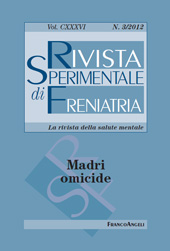 Heft, Rivista sperimentale di freniatria : la rivista dei servizi di salute mentale : CXXXVI, 3, 2012, Franco Angeli