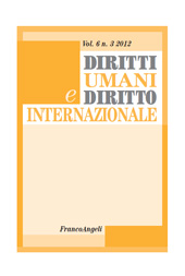 Fascículo, Diritti umani e diritto internazionale : 6, 3, 2012, Franco Angeli