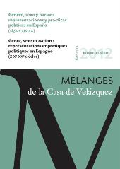 Articolo, Masculinidad y nación en la España de los años 1920 y 1930, Casa de Velázquez