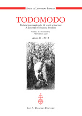 Issue, Todomodo : rivista internazionale di studi sciasciani : II, 2012, L.S. Olschki