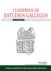 Fascicule, Cuadernos de estudios gallegos : LIX, 125, 2012, CSIC, Consejo Superior de Investigaciones Científicas