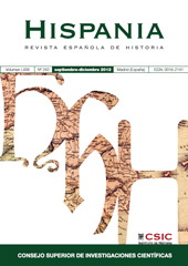 Fascículo, Hispania : revista española de historia : LXXII, 242, 3, 2012, CSIC, Consejo Superior de Investigaciones Científicas