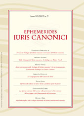 Fascículo, Ephemerides iuris canonici : 52, 2, 2012, Marcianum Press