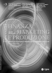 Heft, Finanza, marketing e produzione : rivista di economia d'impresa dell'Università Bocconi : XXX, 3, 2012, Egea