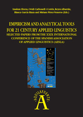 E-book, Empiricism and Analytical Tools for 21 Century Applied Linguistics : Selected Papers From the XXIX International Conference of the Spanish Association of Applied Linguistics, AESLA, Ediciones Universidad de Salamanca