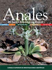 Heft, Anales del Jardin Botanico de Madrid : 69, 2, 2012, CSIC, Consejo Superior de Investigaciones Científicas
