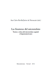Chapitre, Delimitación genérica del microrrelato : microtextualidad y micronarratividad, Iberoamericana Vervuert