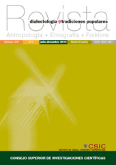 Fascicolo, Revista de dialectología y tradiciones populares : LXVII, 2, 2012, CSIC, Consejo Superior de Investigaciones Científicas