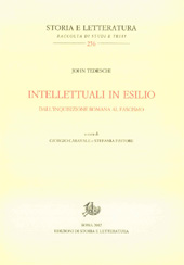 eBook, Intellettuali in esilio : dall'inquisizione romana al fascismo, Tedeschi, John, Edizioni di storia e letteratura