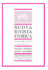 Issue, Nuova rivista storica : XCVI, 2, 2012, Società editrice Dante Alighieri