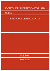 Capítulo, La formazione delle parole nell'italiano contemporaneo : sondaggi sui composti nei dizionari dell'uso, Bulzoni