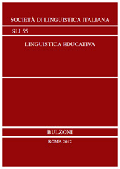 Capitolo, Un sistema esperto per la valutazione delle abilità linguistiche nella produzione scritta : ipotesi di ricerca, Bulzoni