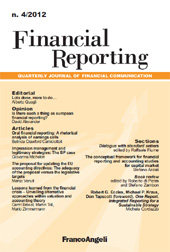 Heft, Financial reporting : bilancio, controlli e comunicazione d'azienda : 4, 2012, Franco Angeli